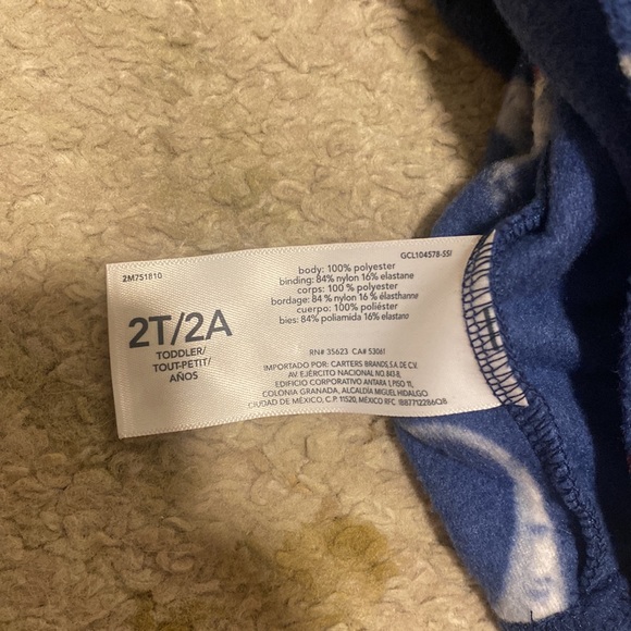 Oshkosh Toddler Boy Blue Christmas Dinosaur Pullover 2T - Picture 4 of 4